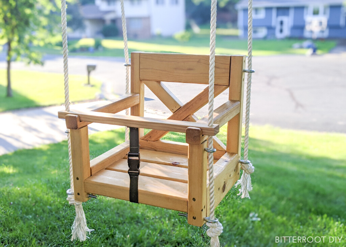 DIY outdoor kid swing