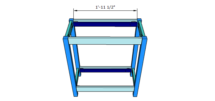 DIY shelf with slats step 4